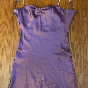 Lucy in the Sky Purple Spaghetti Strap Slip Dress